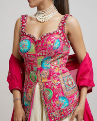 Twamev Women Radiant Pink Dream Lehenga