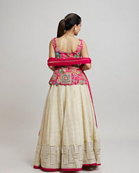 Twamev Women Radiant Pink Dream Lehenga