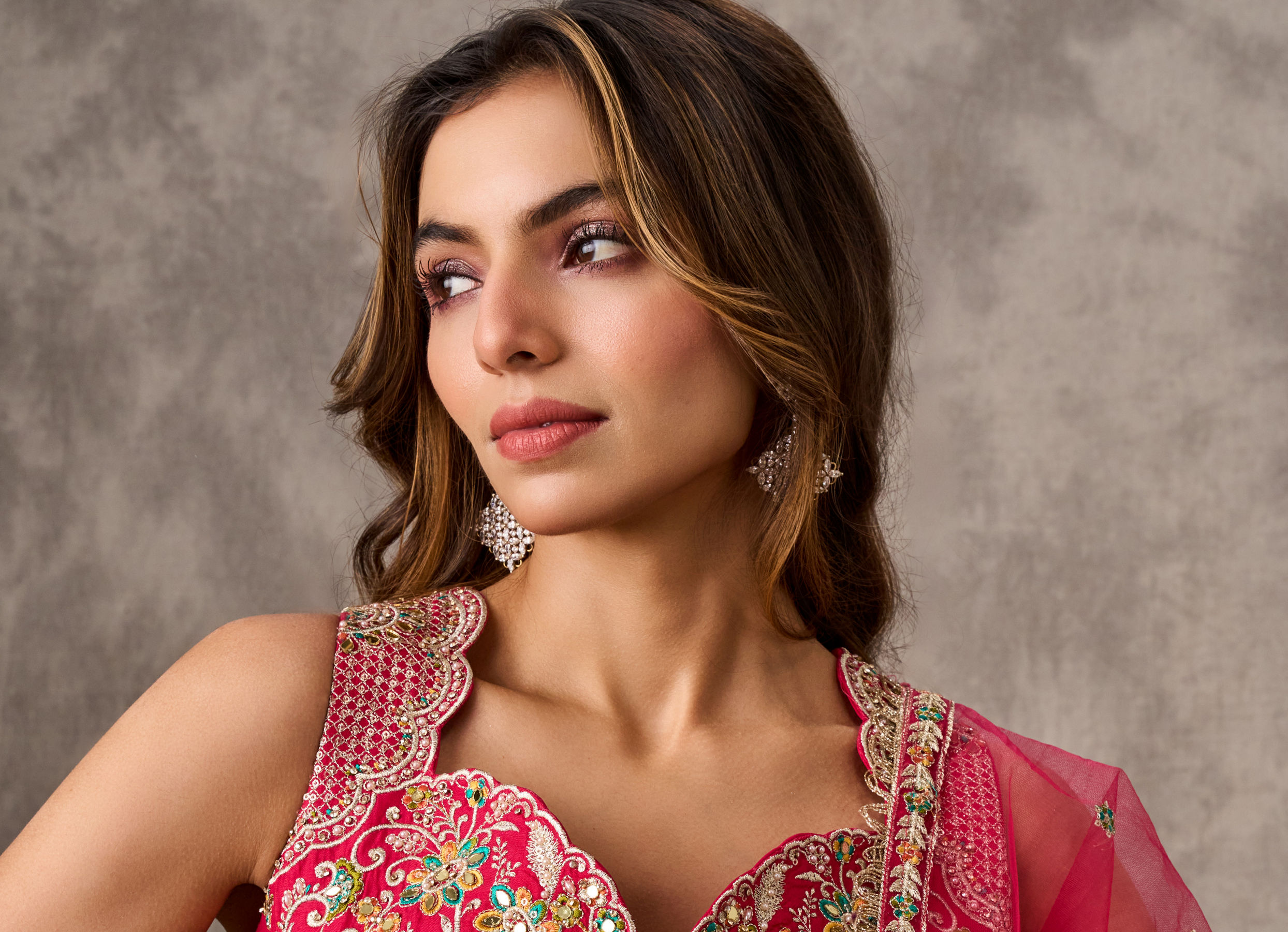 Buy Red Silk Resham Embroidered Lehenga Online in Singapore, Germany ...