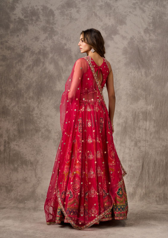 Twamev Women Beautiful Pink Lehenga