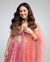 Exquisite Pink Georgette Lehenga