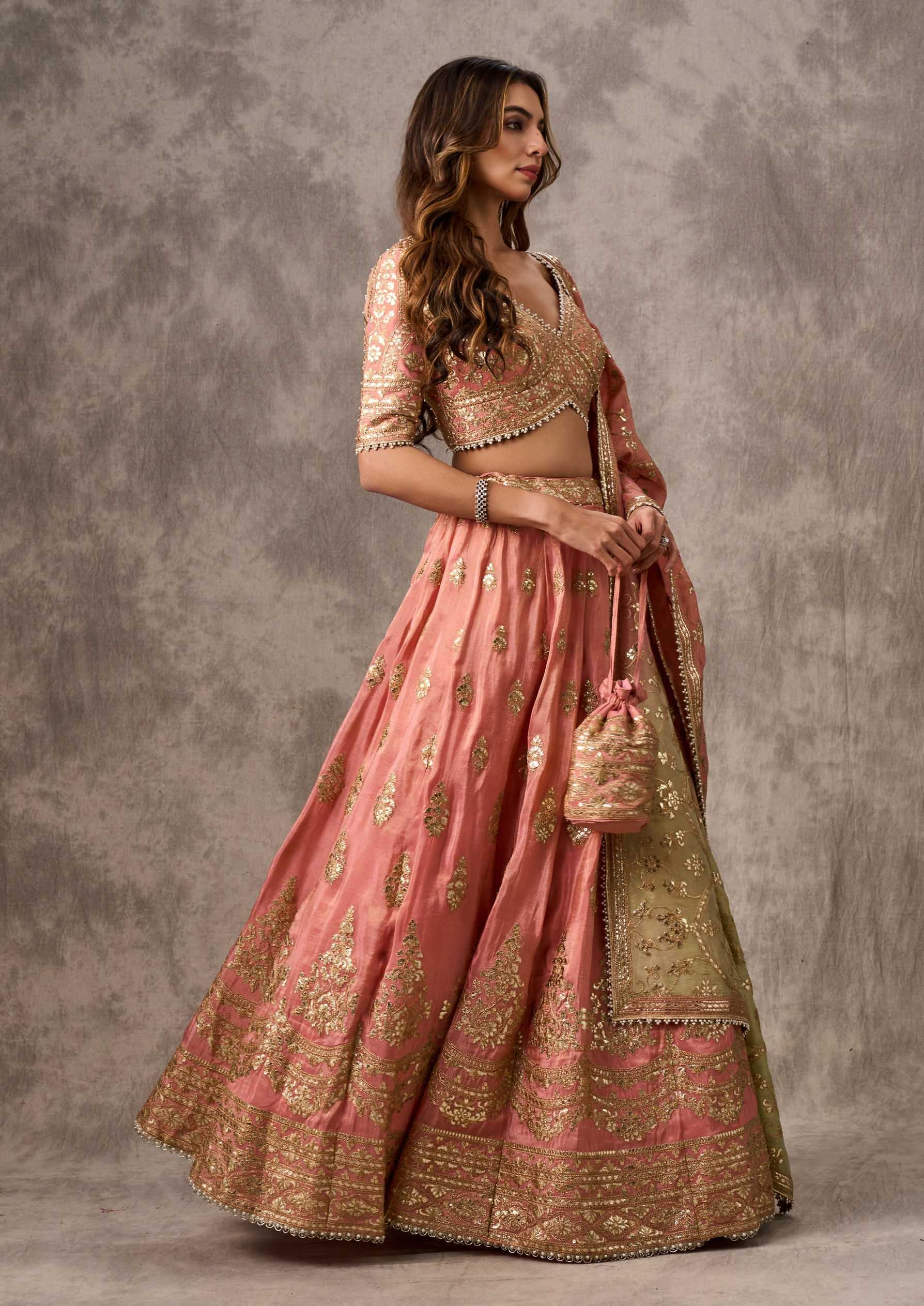 Twamev Women Gorgeous Pink Festivity Lehenga