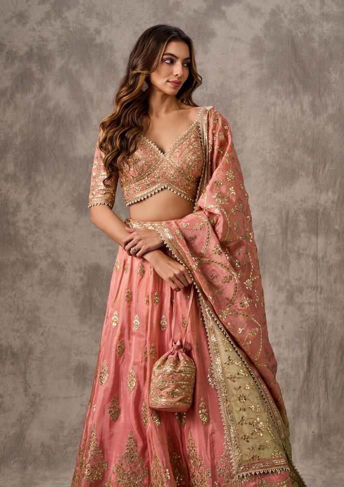 Twamev Women Gorgeous Pink Festivity Lehenga