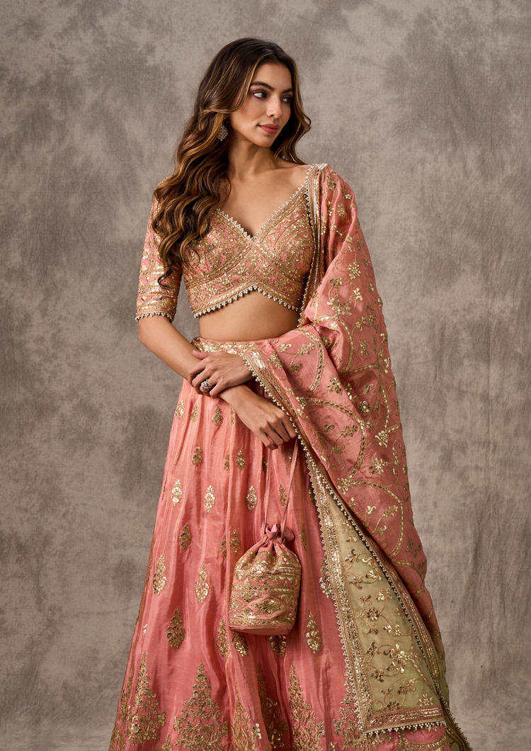 Twamev Women Gorgeous Pink Festivity Lehenga