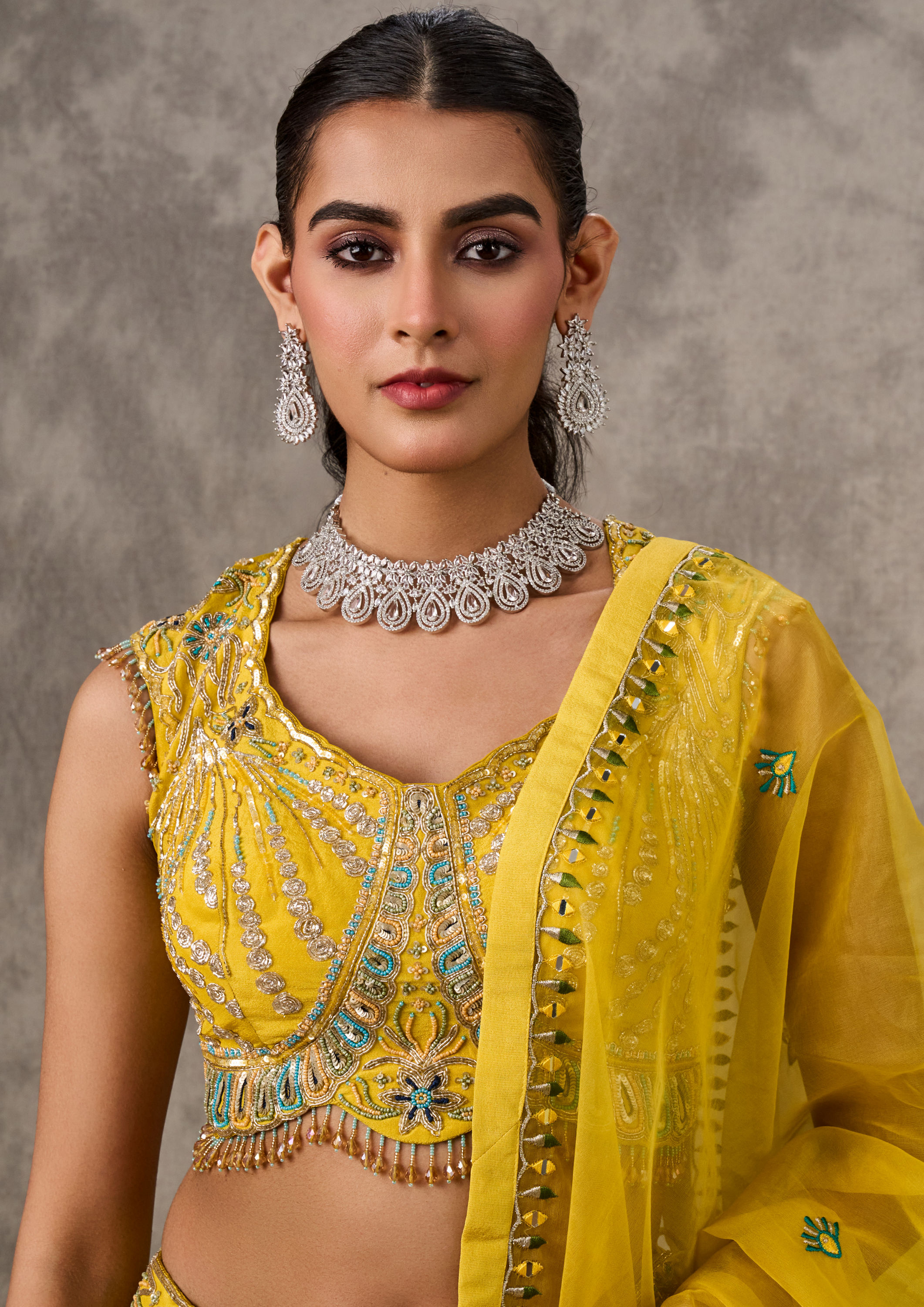 Twamev Women Enchanting Green Royal Elegance Lehenga