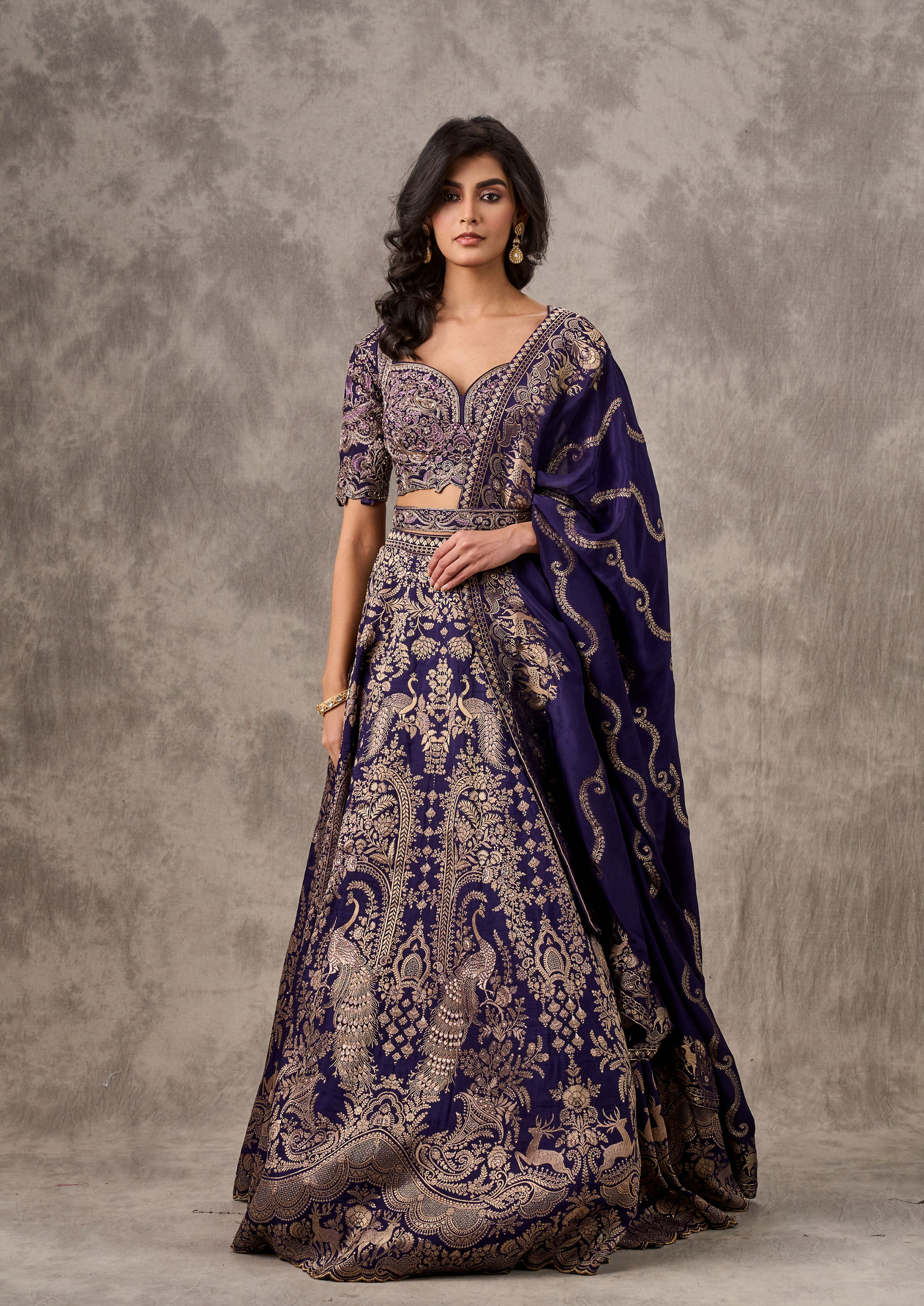 Twamev Women Purple Majesty Lehenga
