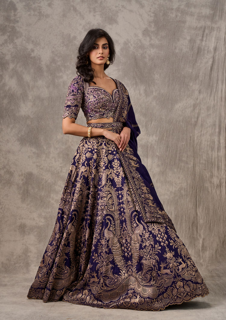 Twamev Women Purple Majesty Lehenga