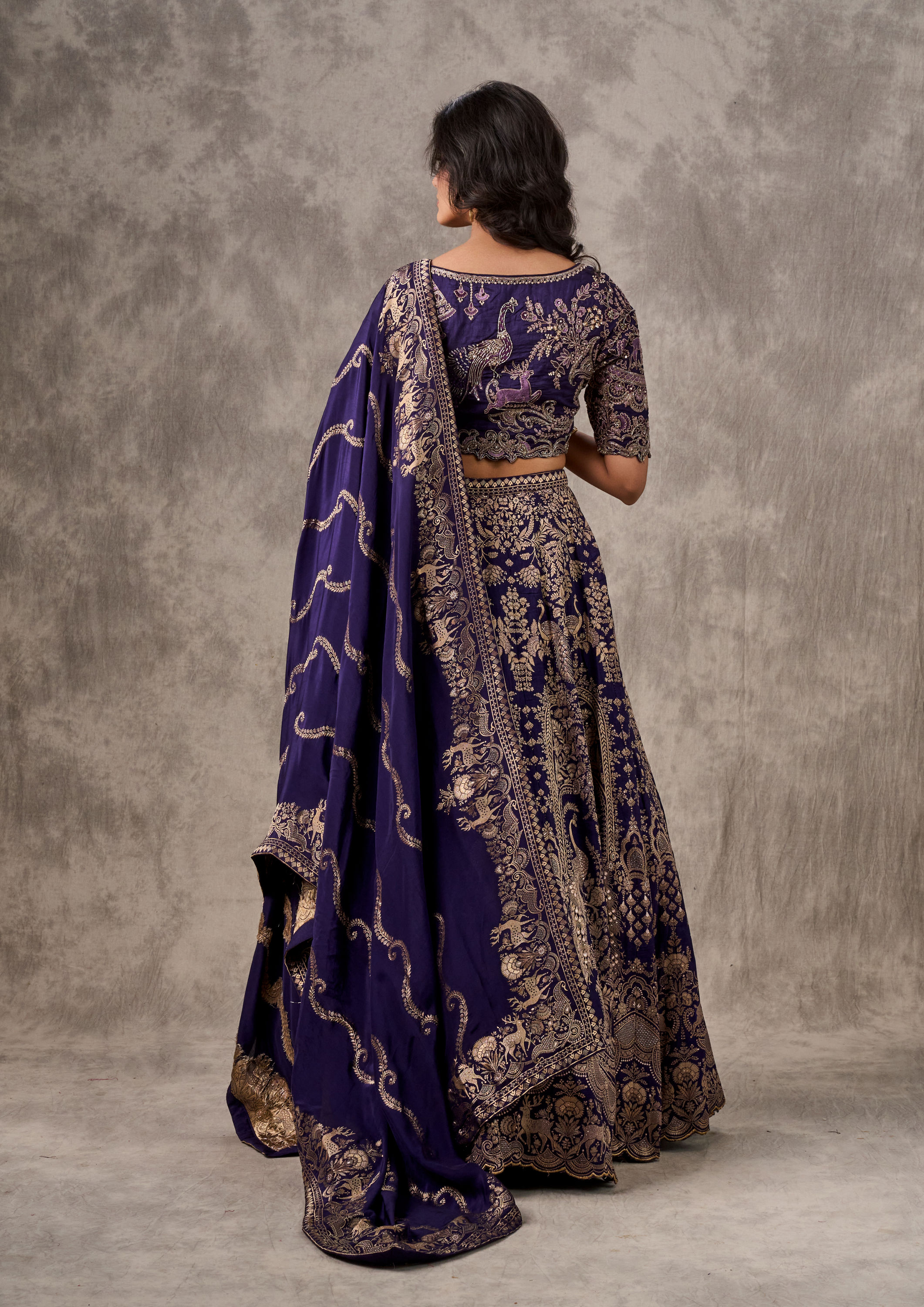 Twamev Women Purple Majesty Lehenga