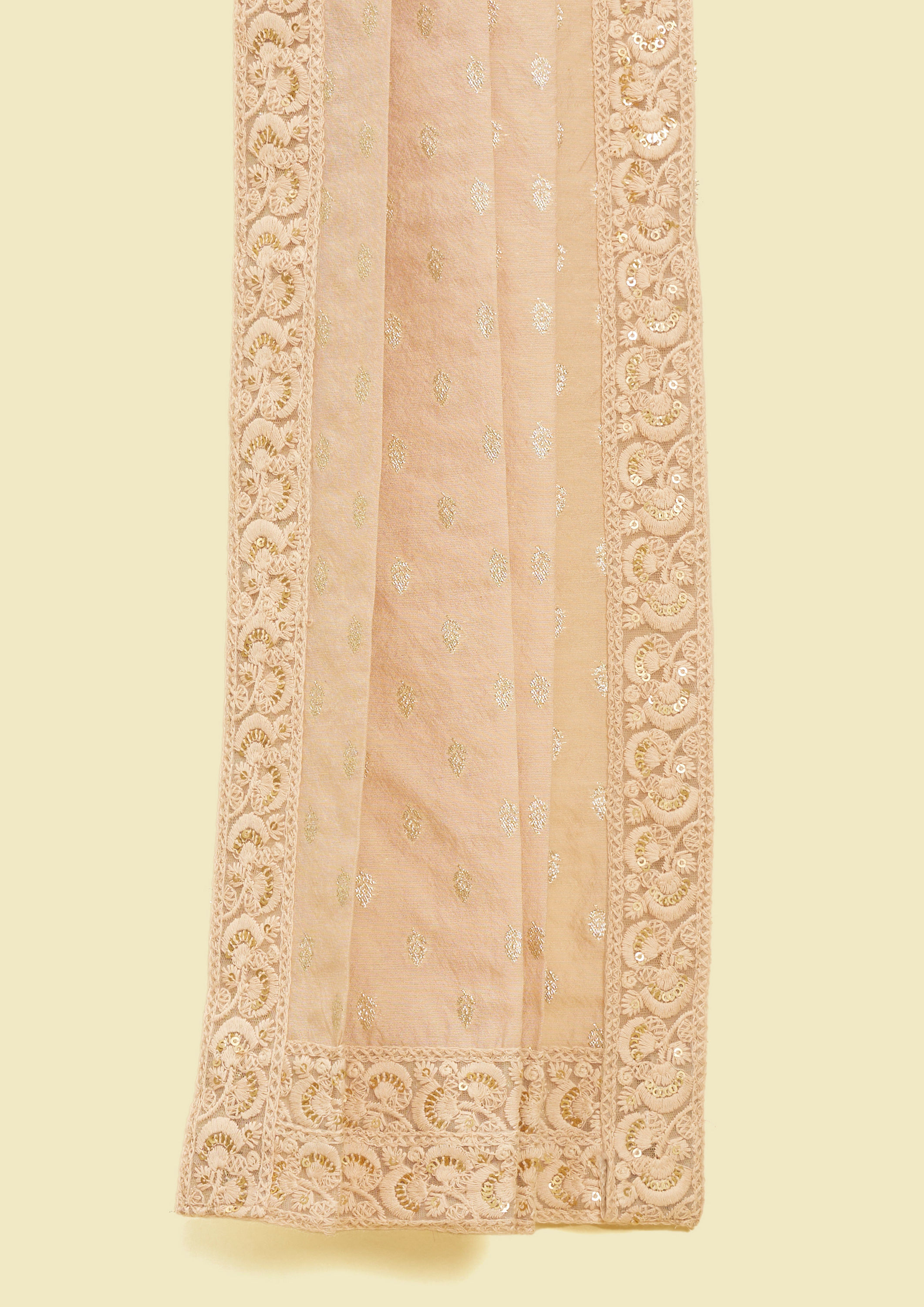 Twamev Men Elegant Pink Chanderi Dupatta