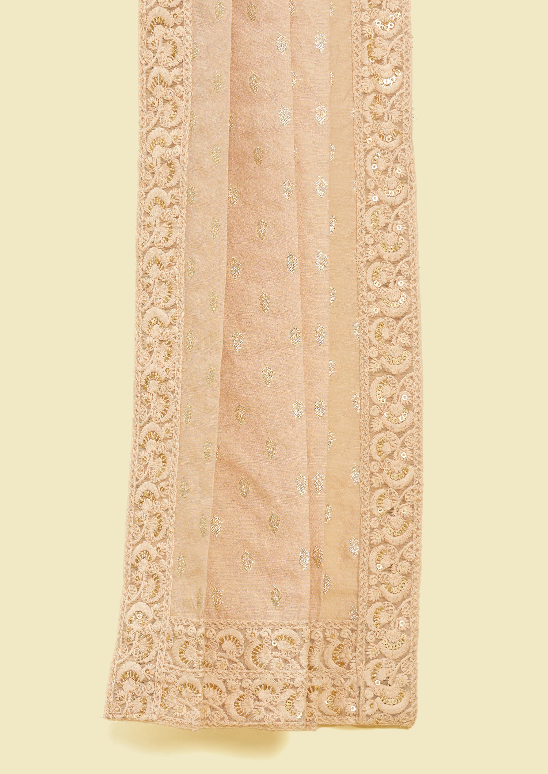 Twamev Men Elegant Pink Chanderi Dupatta