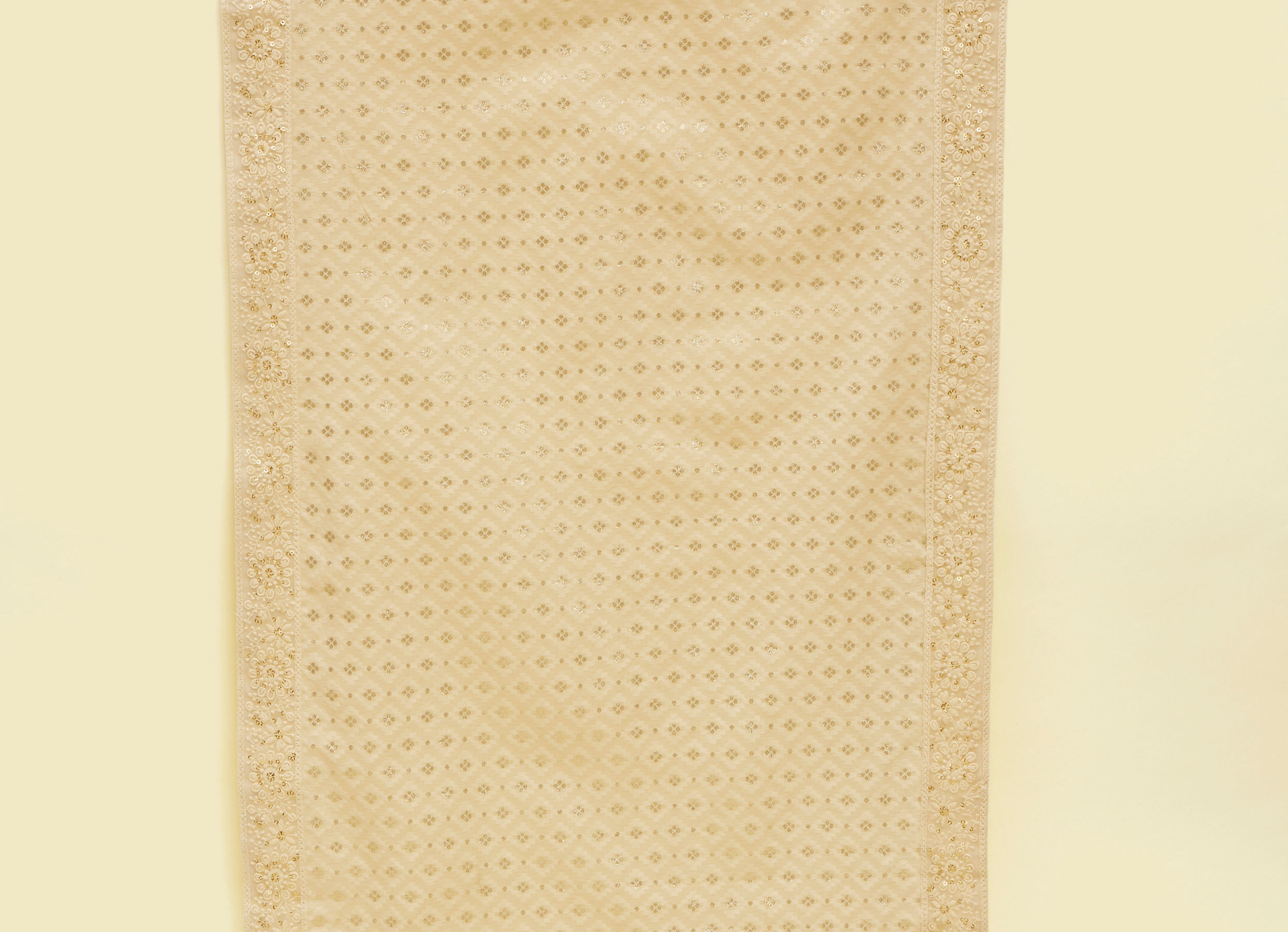 Twamev Men Cream Chanderi Dupatta