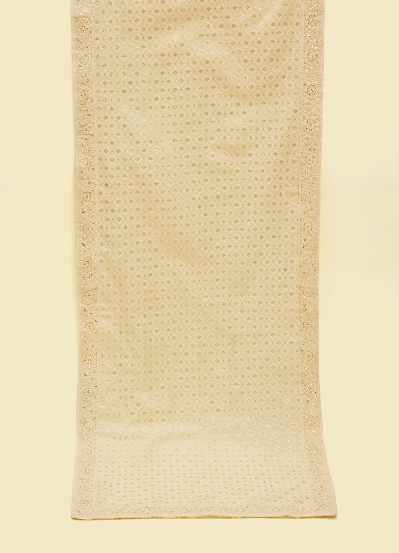 Twamev Men Cream Chanderi Dupatta
