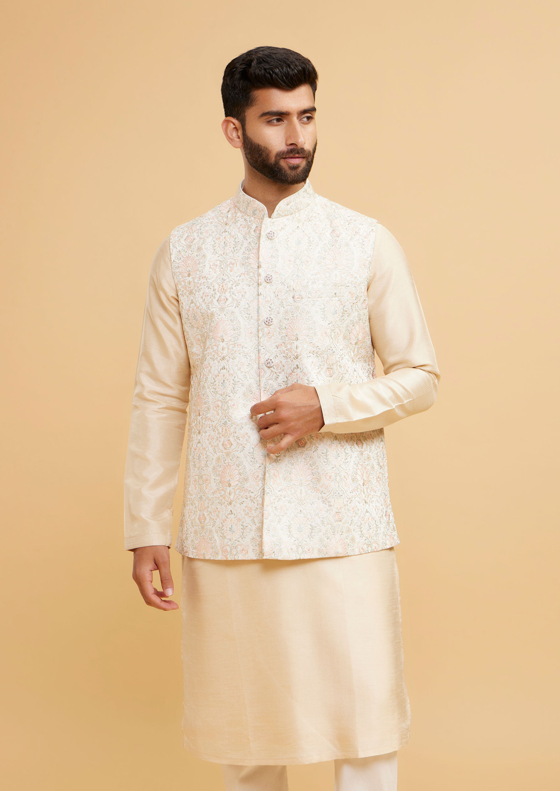 Twamev Men Twilight Dream Cream Jacket