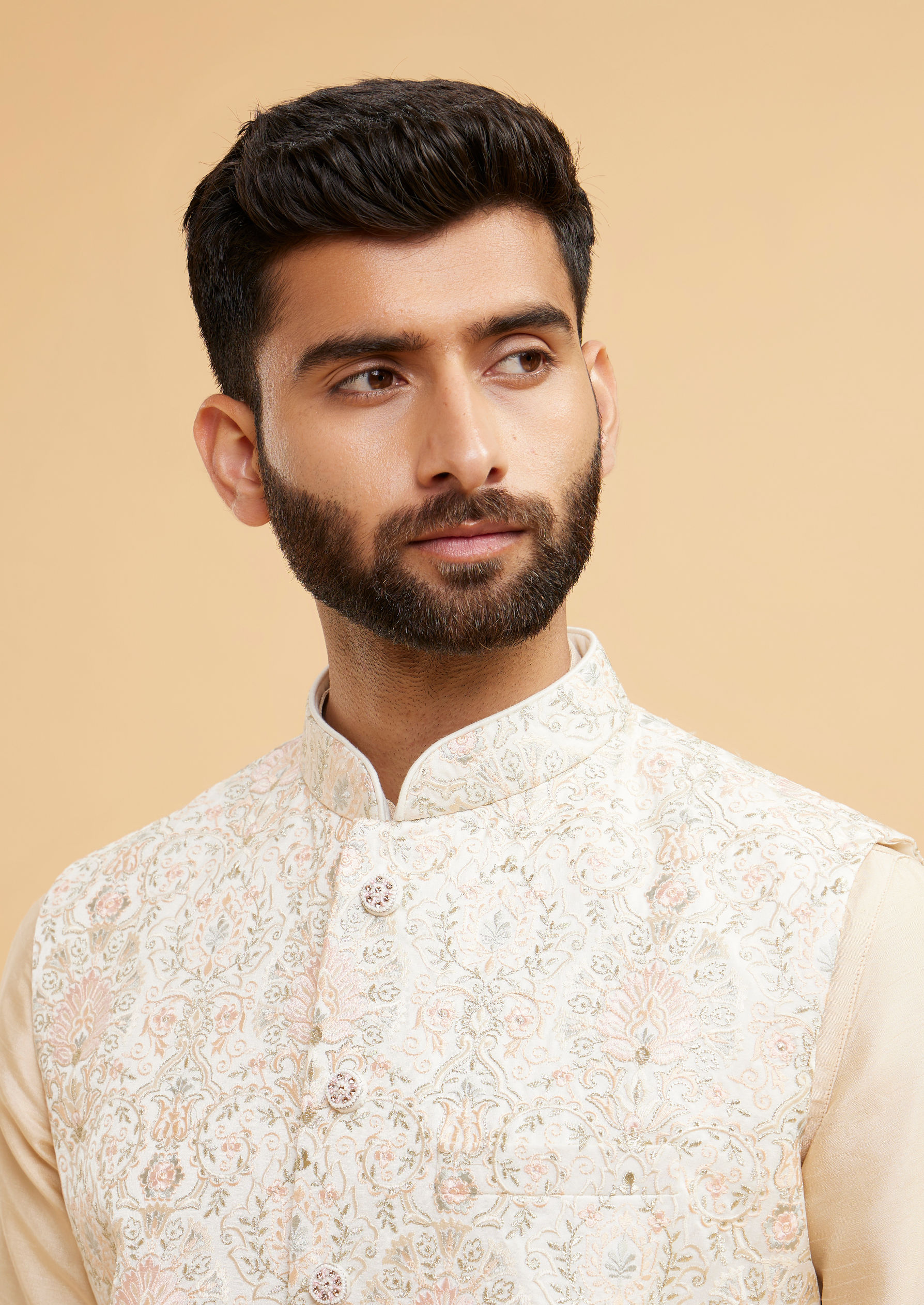 Twamev Men Twilight Dream Cream Jacket