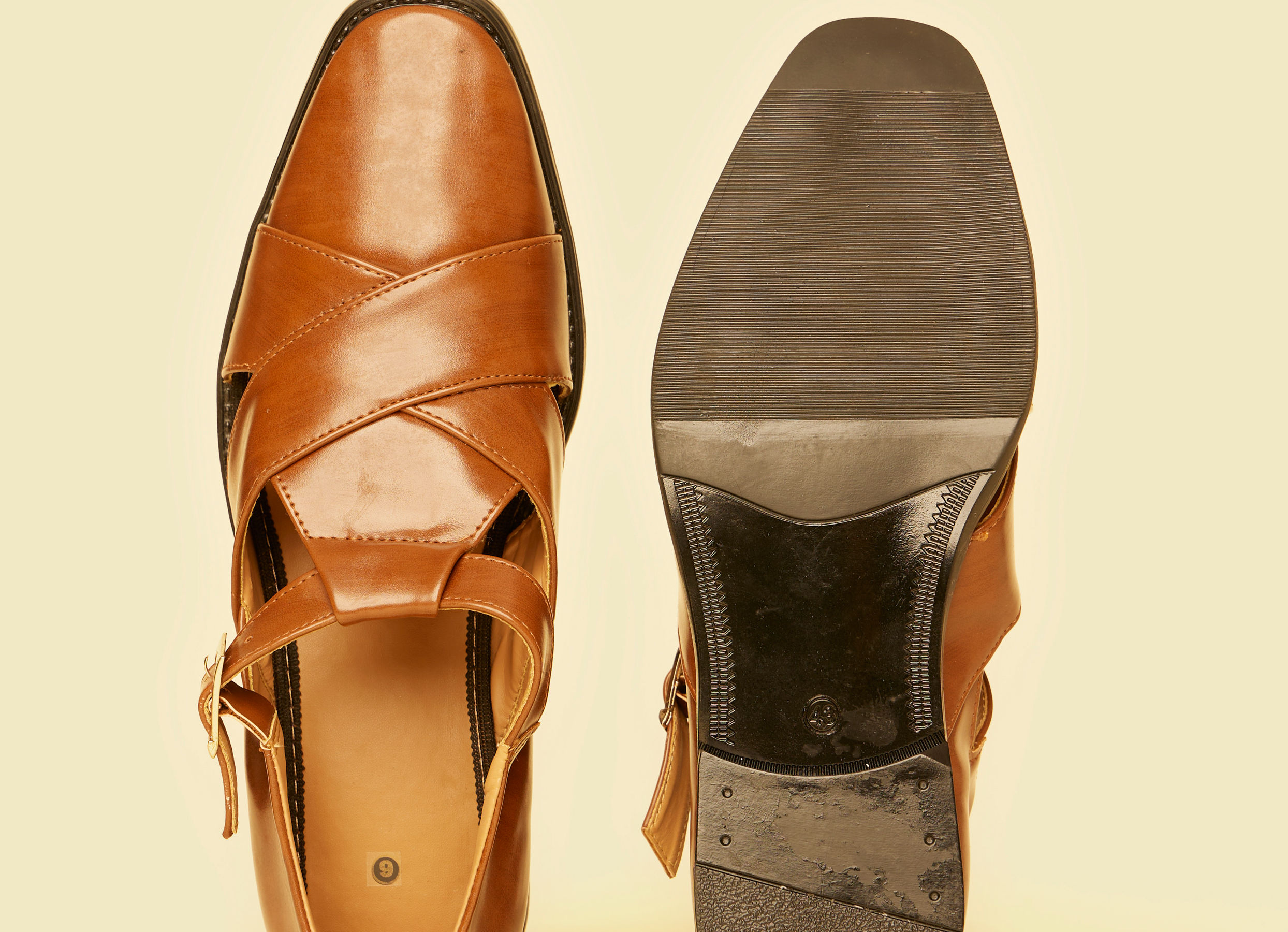 Twamev Men Brown Jooti Traditional Wear