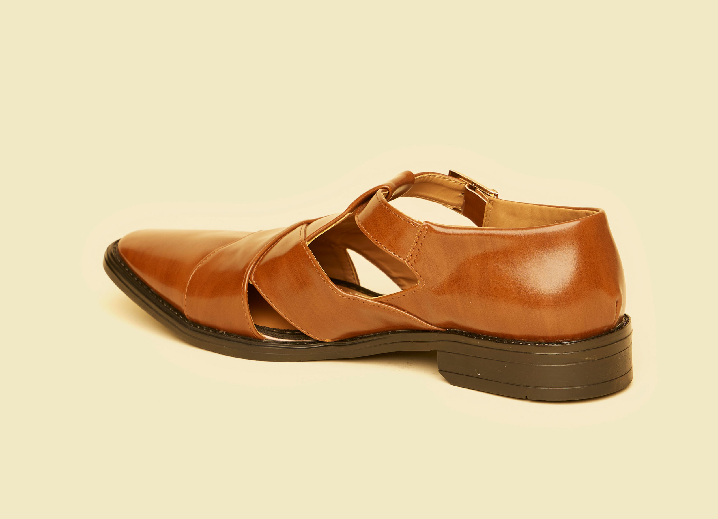Twamev Men Brown Jooti Traditional Wear