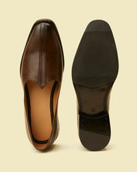 Twamev Men Brown Loafers Style Shoes