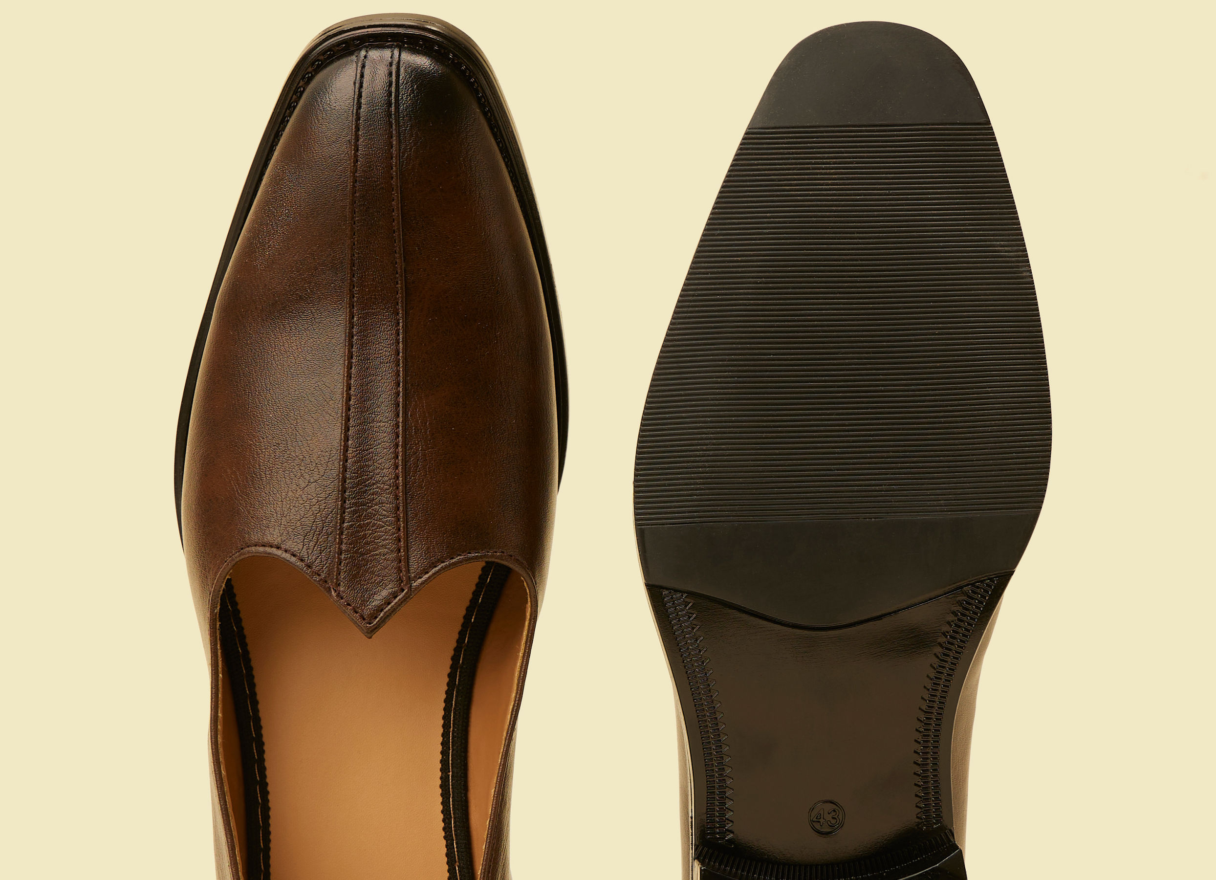 Twamev Men Brown Loafers Style Shoes
