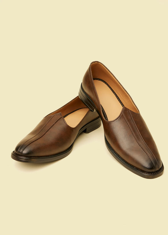 Twamev Men Brown Loafers Style Shoes