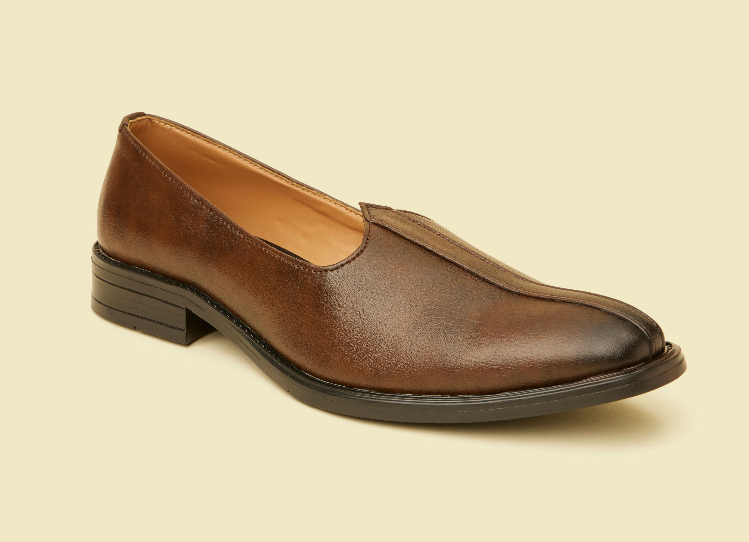 Twamev Men Brown Loafers Style Shoes