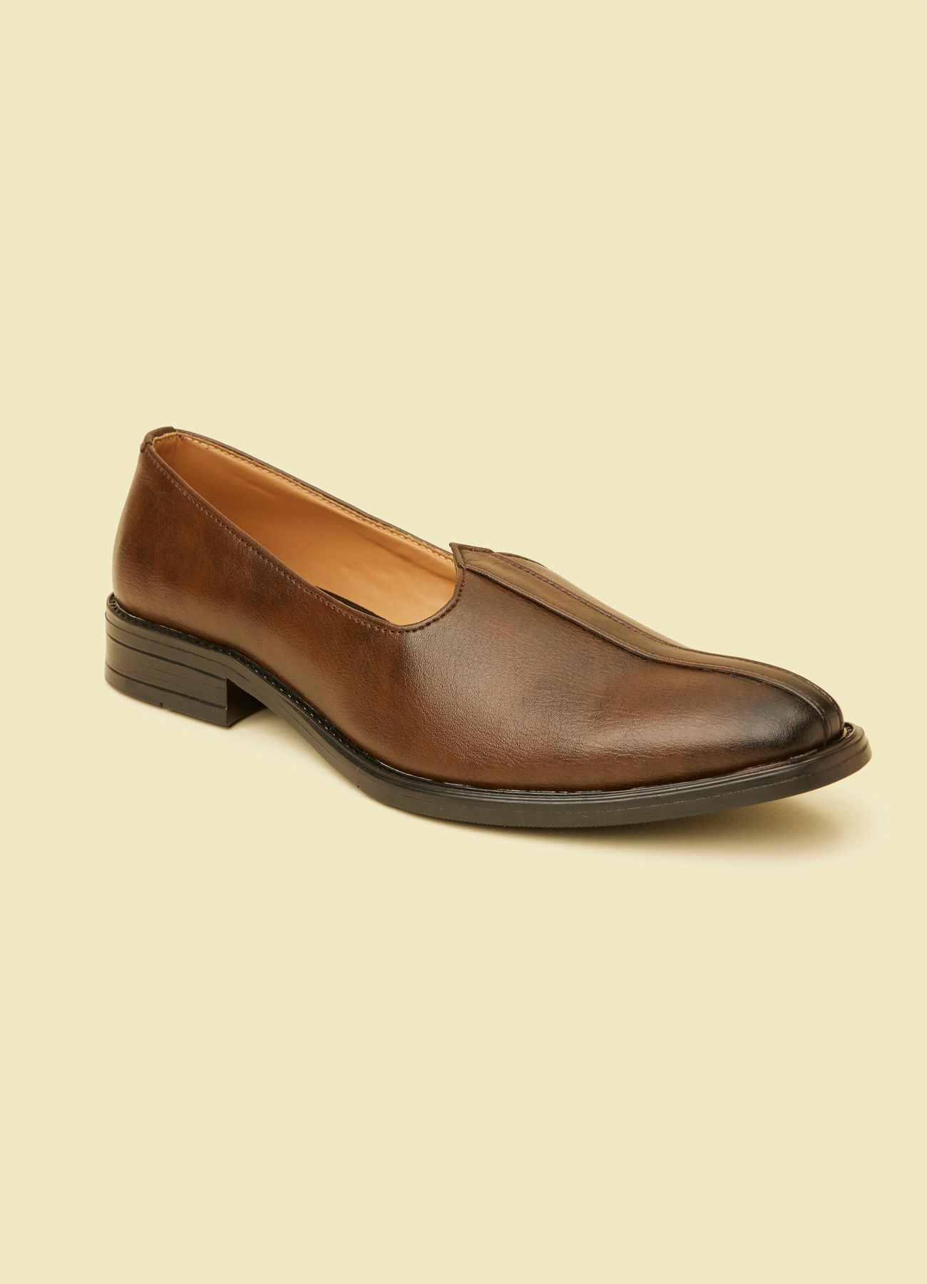 Twamev Men Brown Loafers Style Shoes