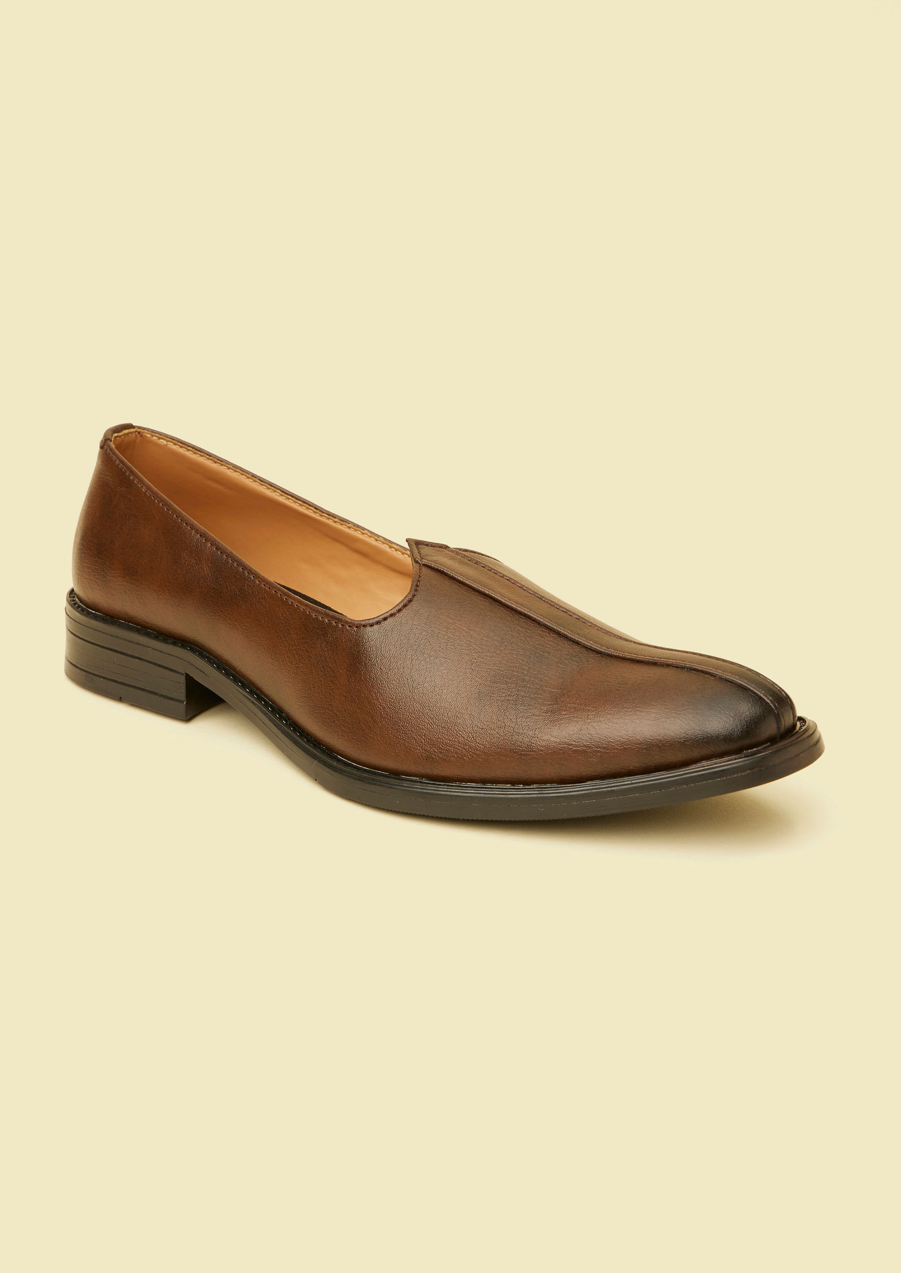 Twamev Men Brown Loafers Style Shoes
