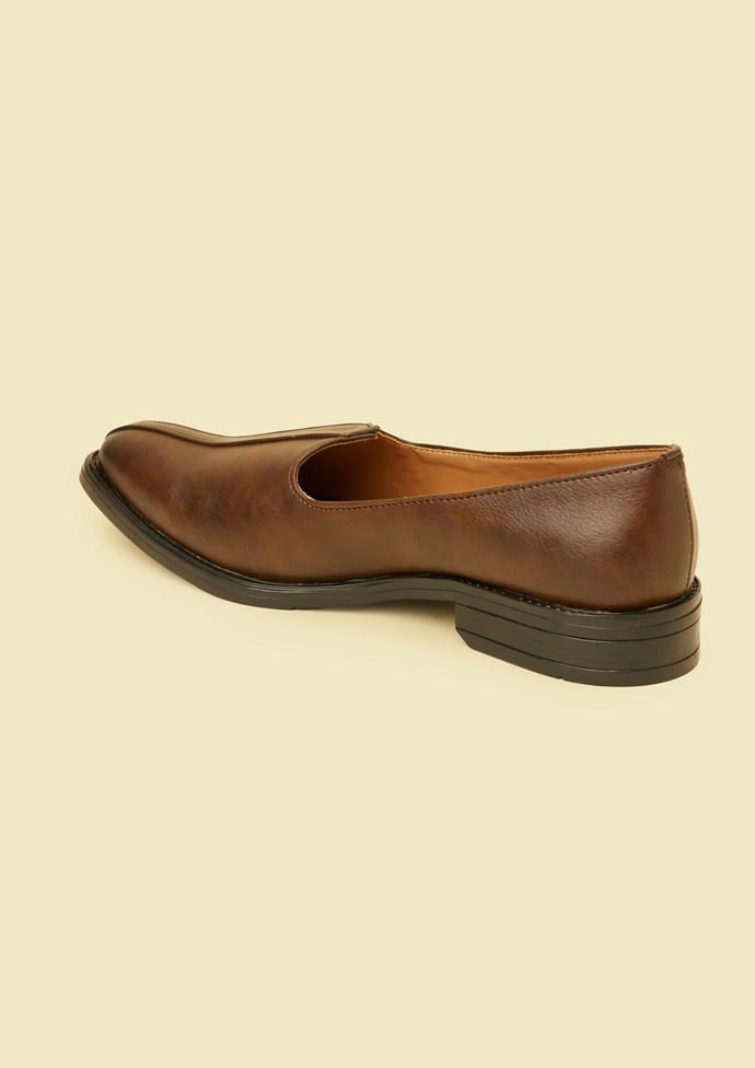Twamev Men Brown Loafers Style Shoes