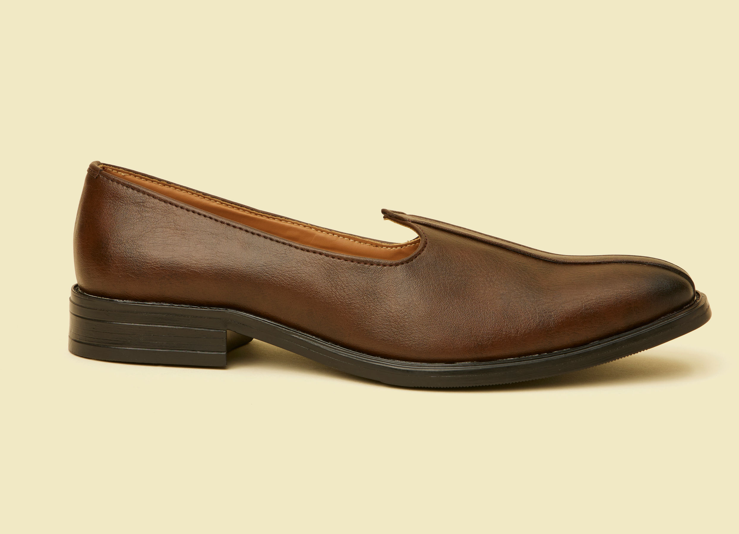 Twamev Men Brown Loafers Style Shoes