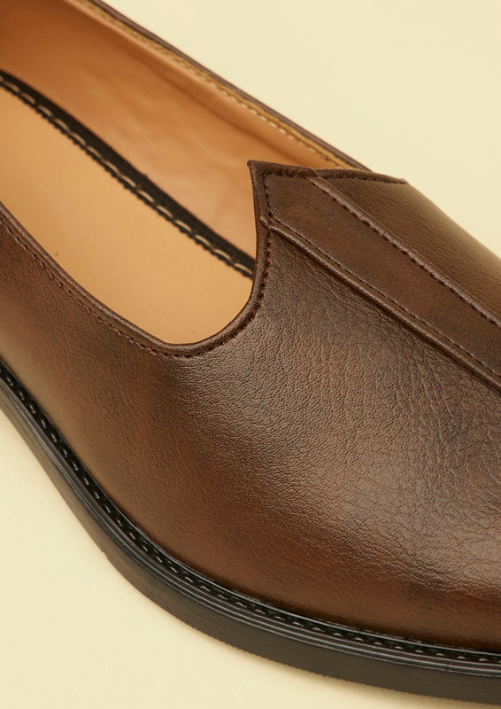 Twamev Men Brown Loafers Style Shoes