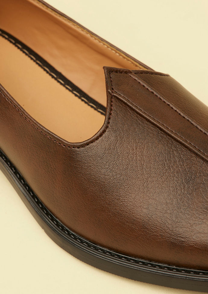 Twamev Men Brown Loafers Style Shoes