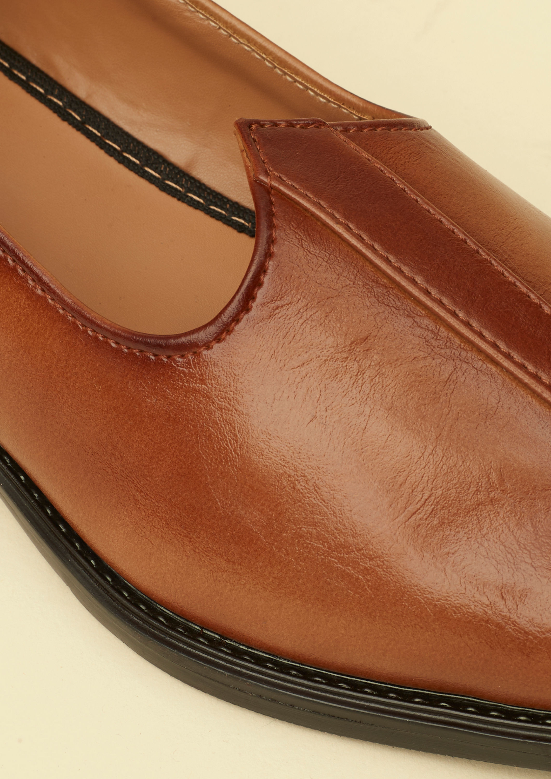 Twamev Men Dark Brown Loafers Style Shoes