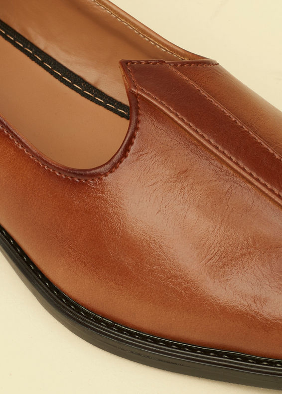 Twamev Men Dark Brown Loafers Style Shoes