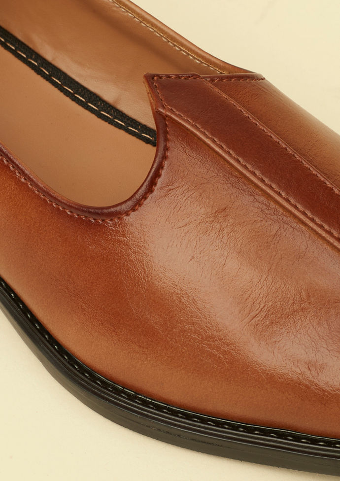 Twamev Men Dark Brown Loafers Style Shoes