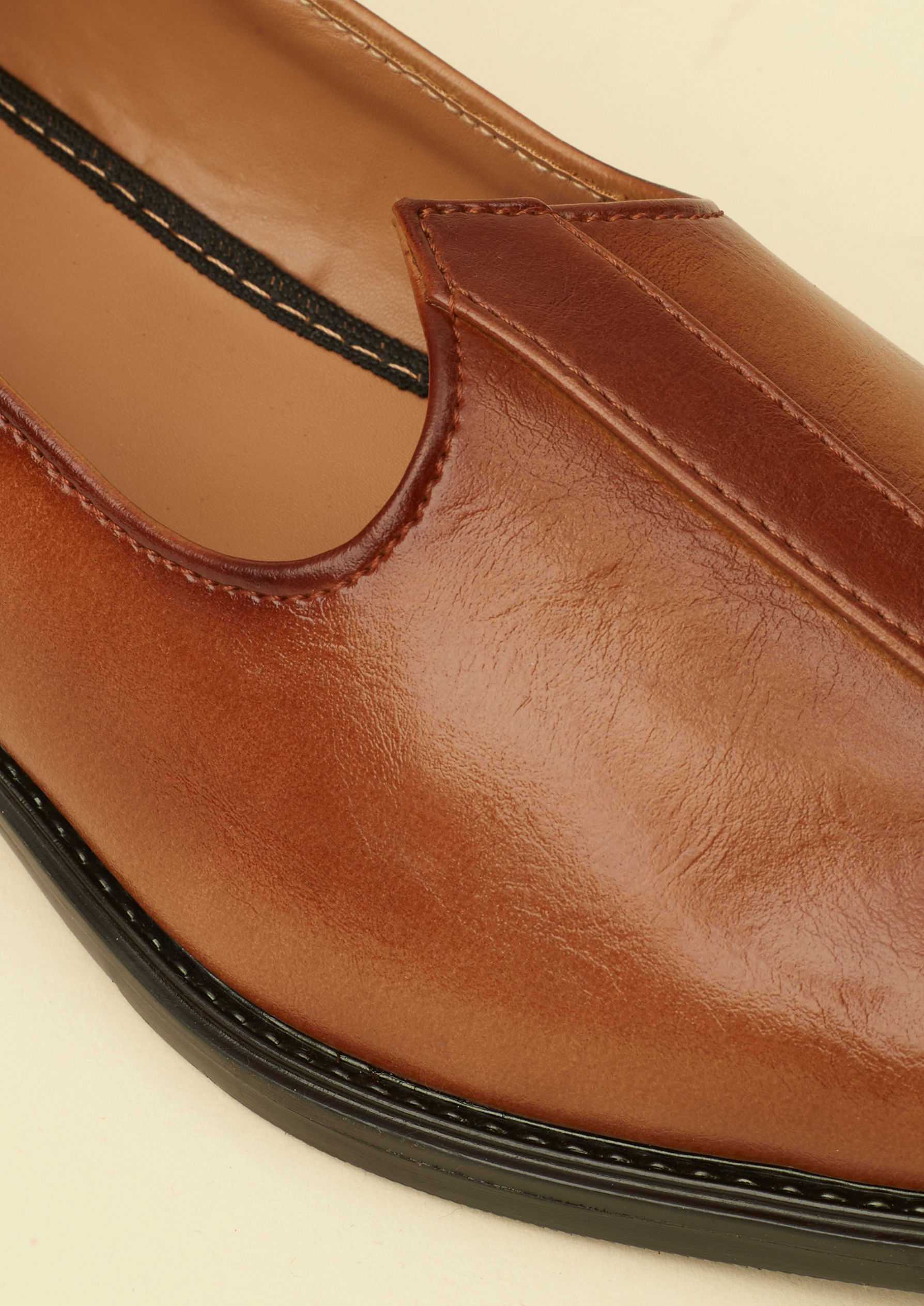 Twamev Men Dark Brown Loafers Style Shoes