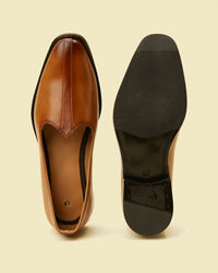 Twamev Men Dark Brown Loafers Style Shoes
