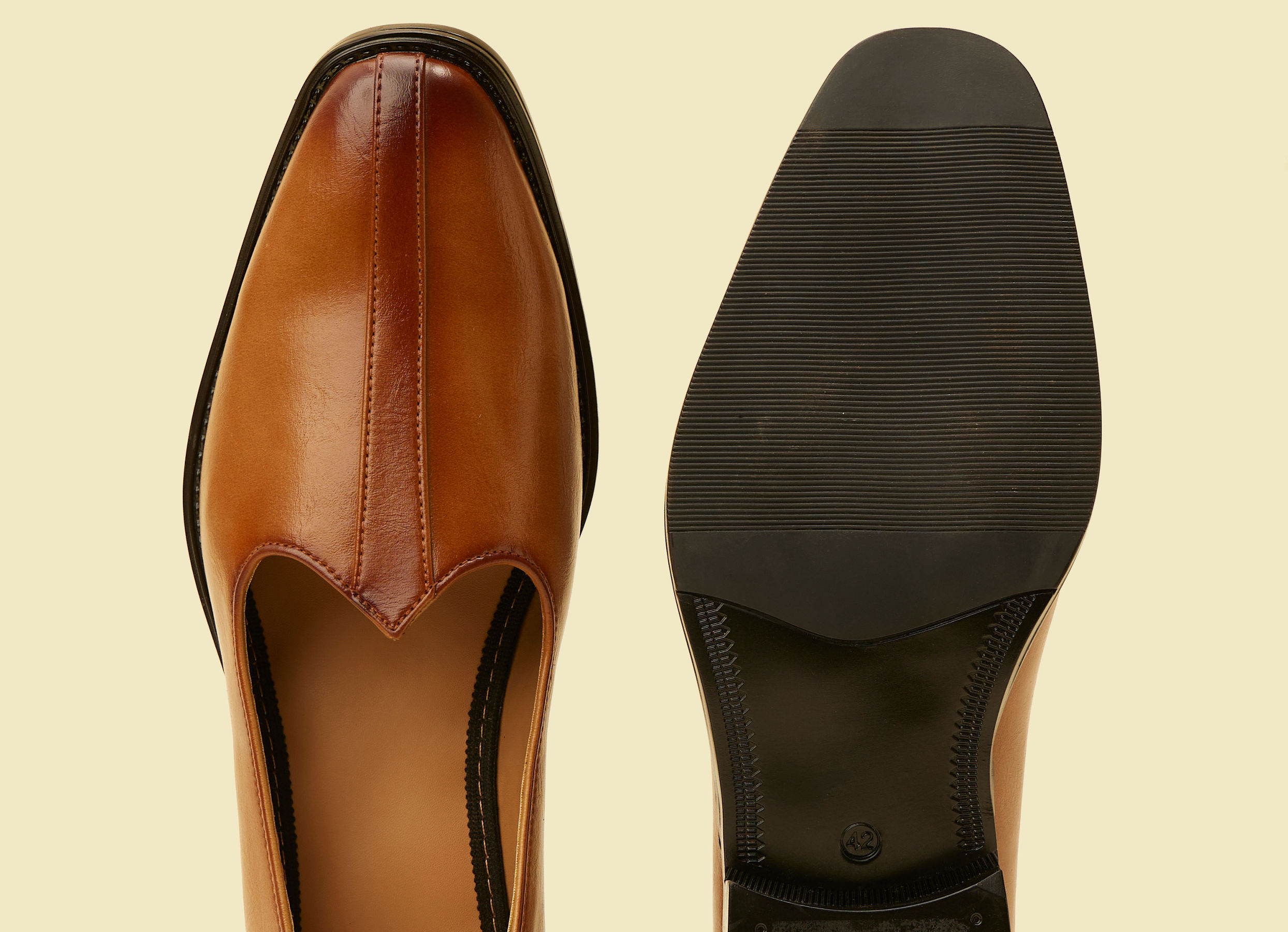 Twamev Men Dark Brown Loafers Style Shoes