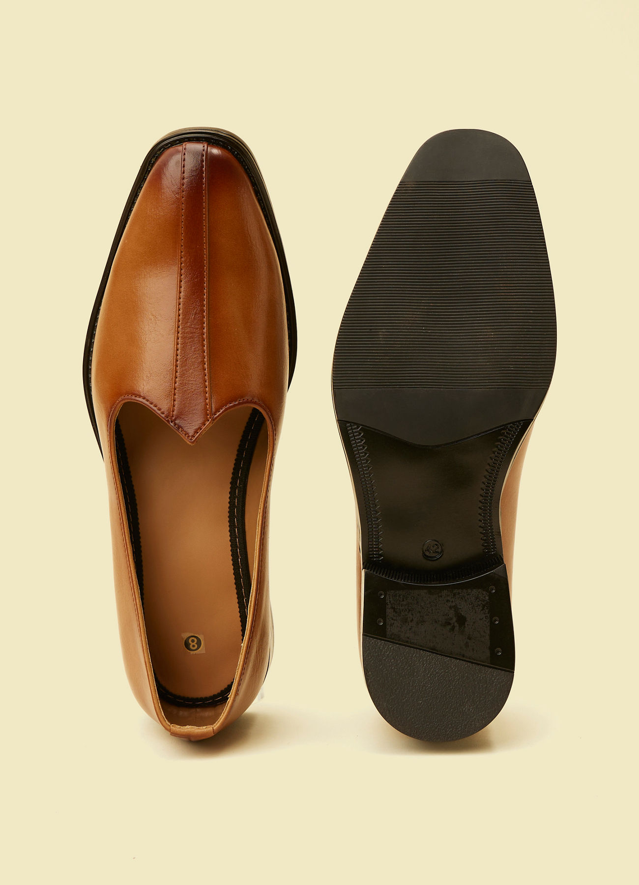 Twamev Men Dark Brown Loafers Style Shoes