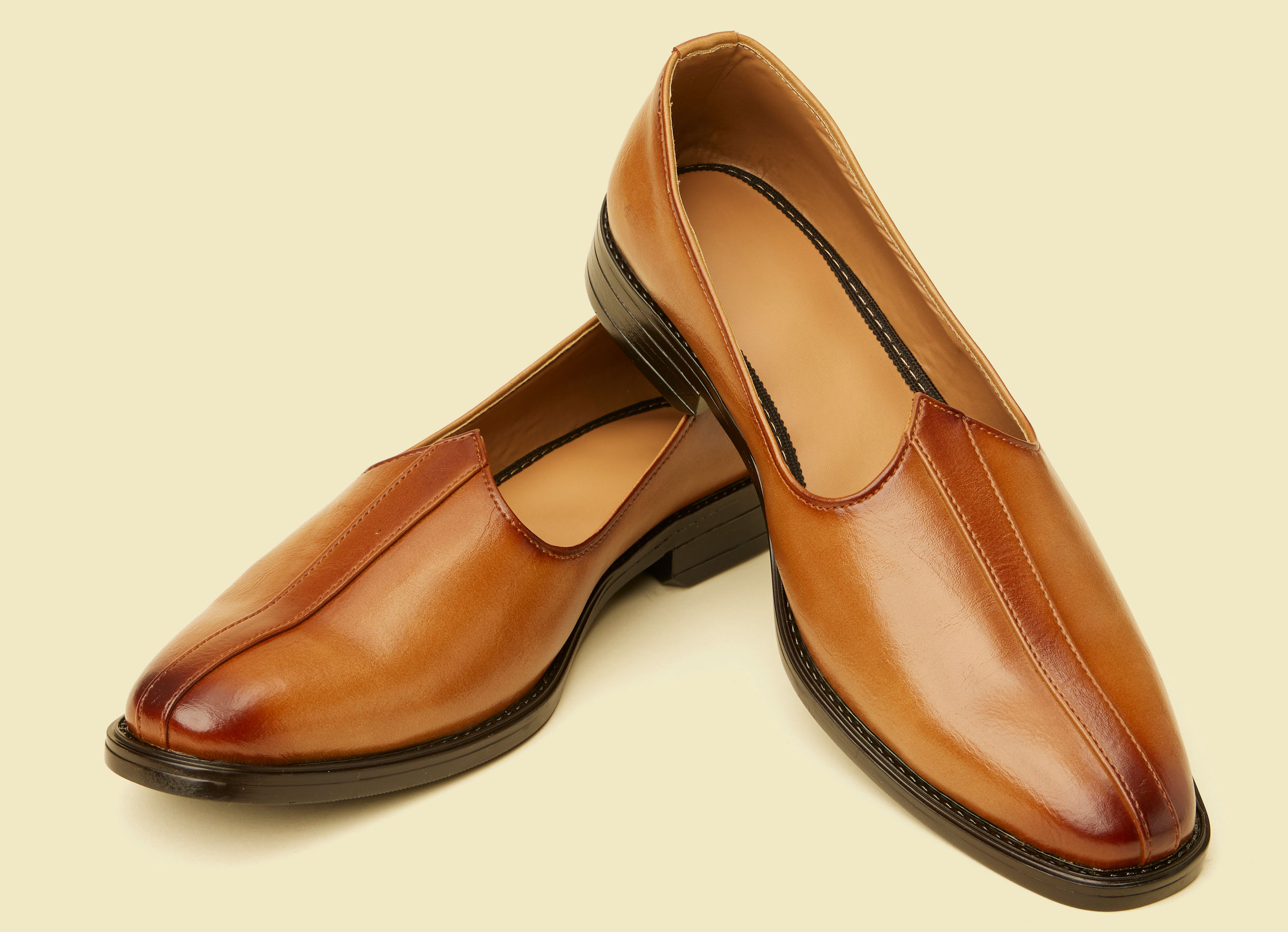 Twamev Men Dark Brown Loafers Style Shoes