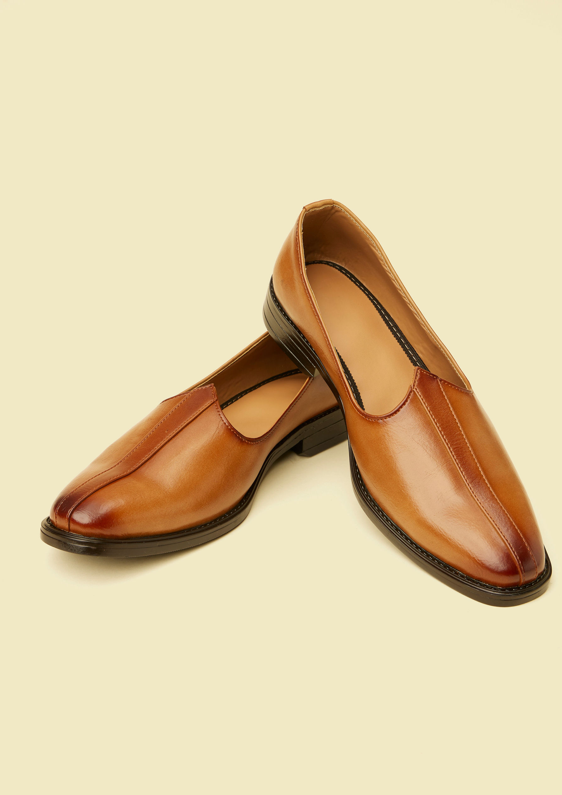 Twamev Men Dark Brown Loafers Style Shoes