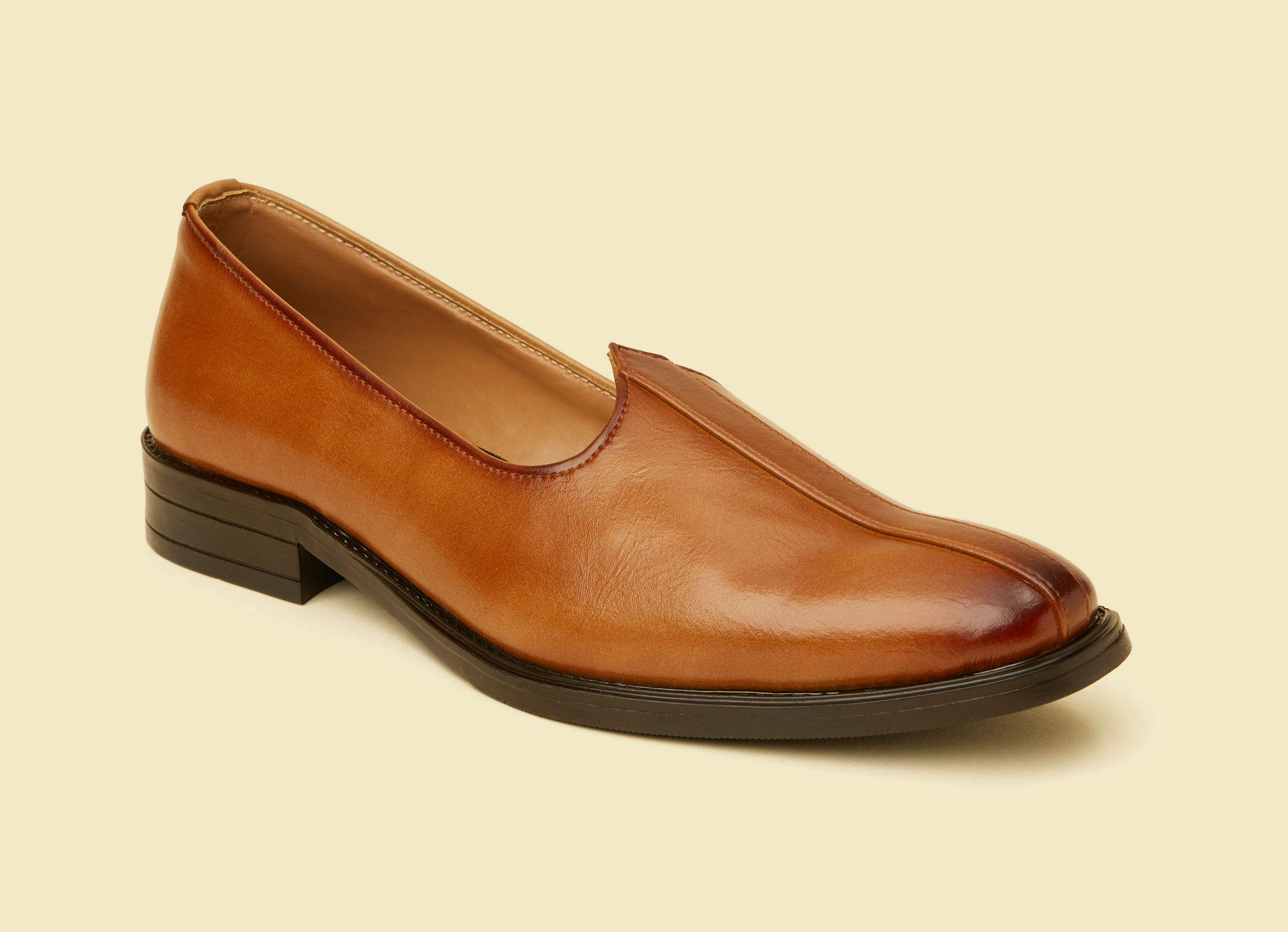 Twamev Men Dark Brown Loafers Style Shoes