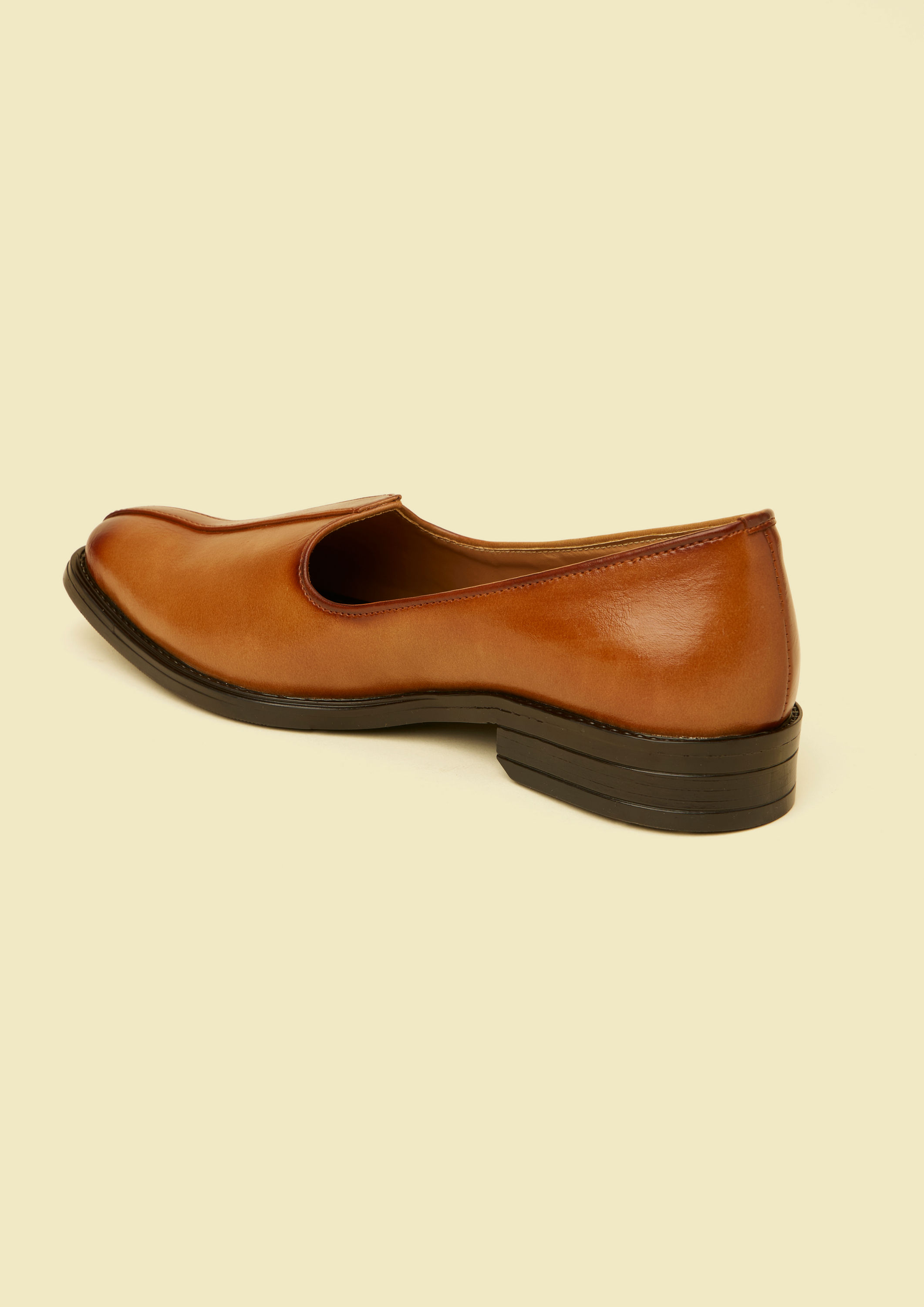 Twamev Men Dark Brown Loafers Style Shoes
