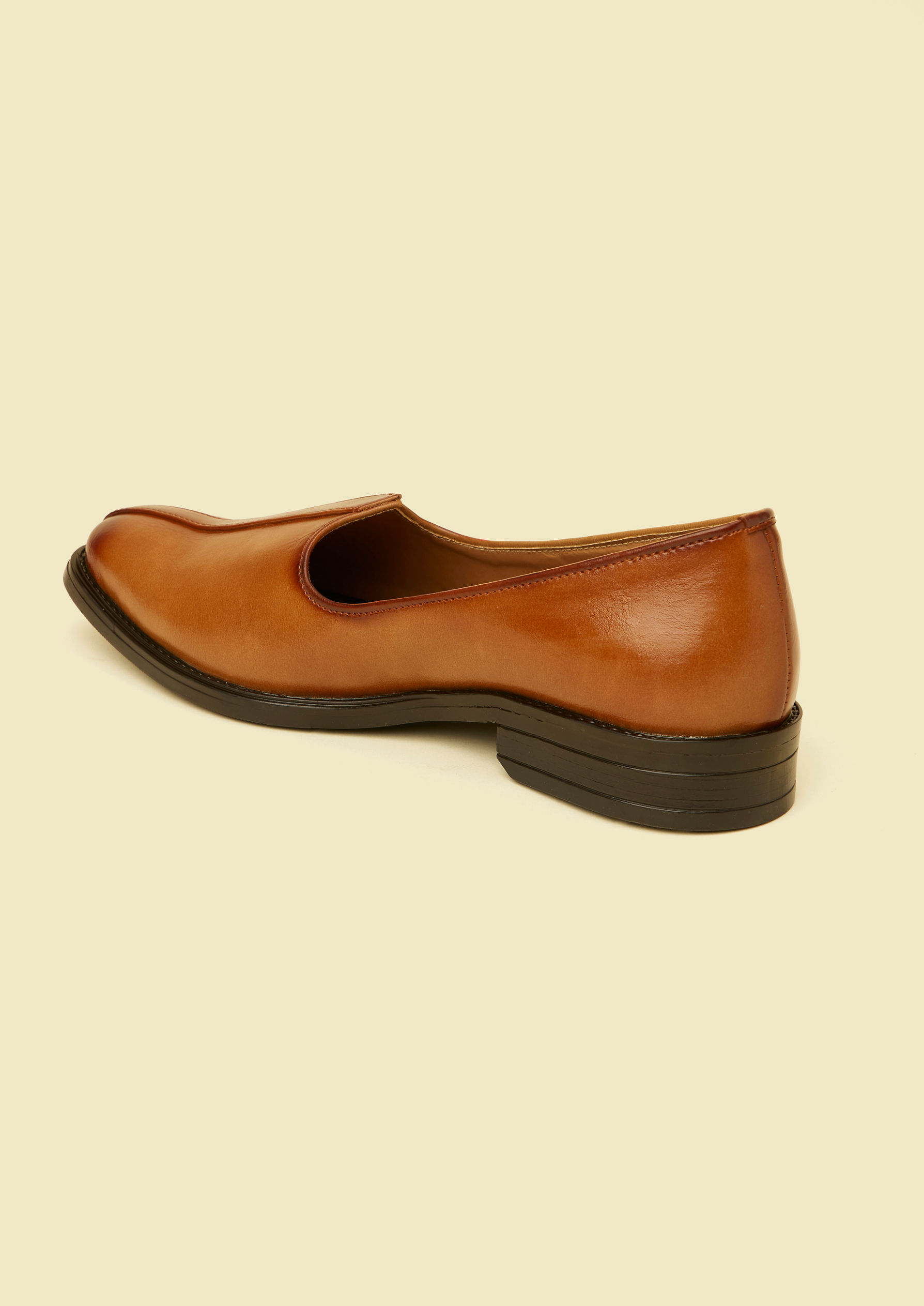 Twamev Men Dark Brown Loafers Style Shoes