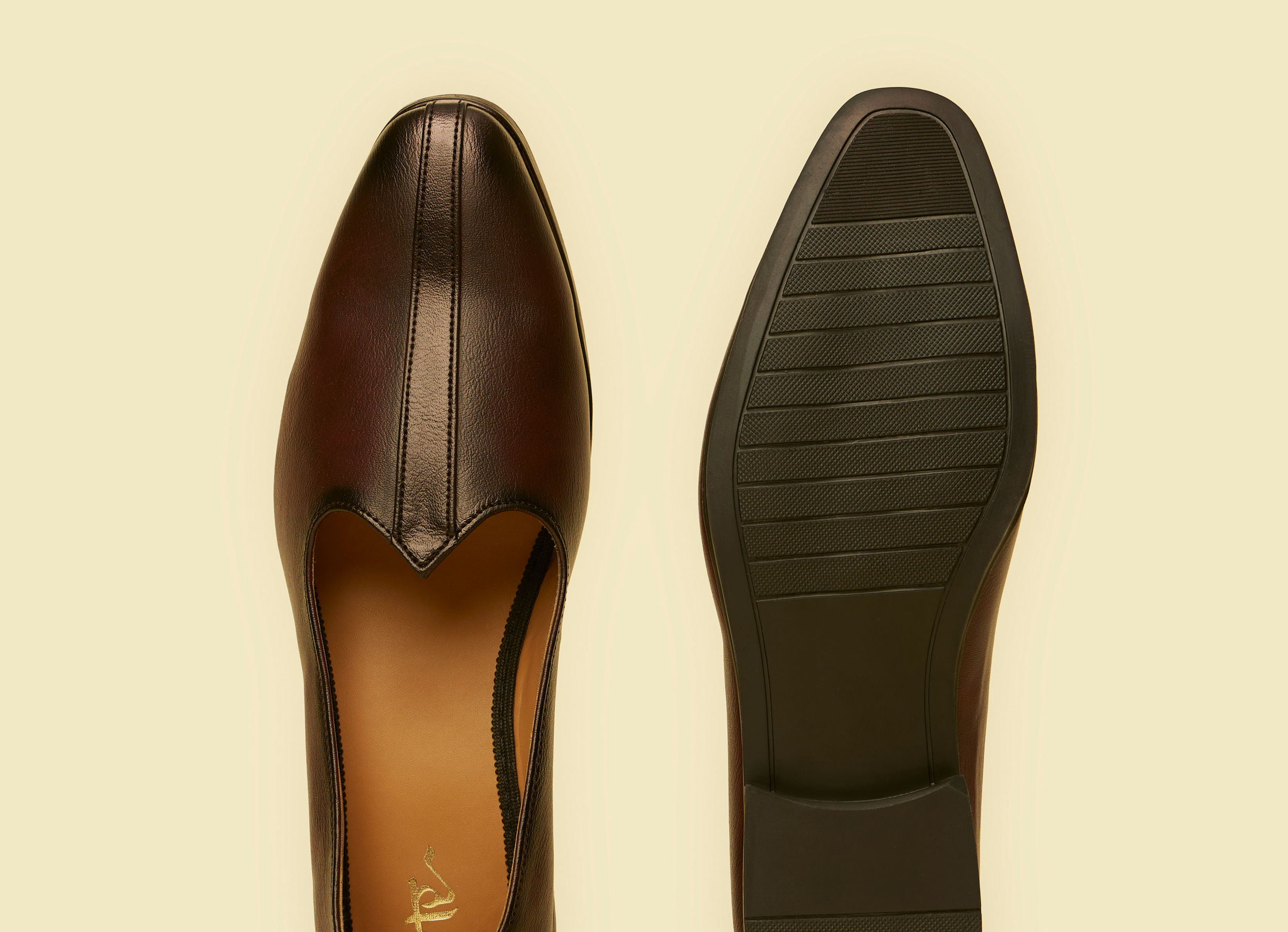 Twamev Men Wine Faux Leather Jooti