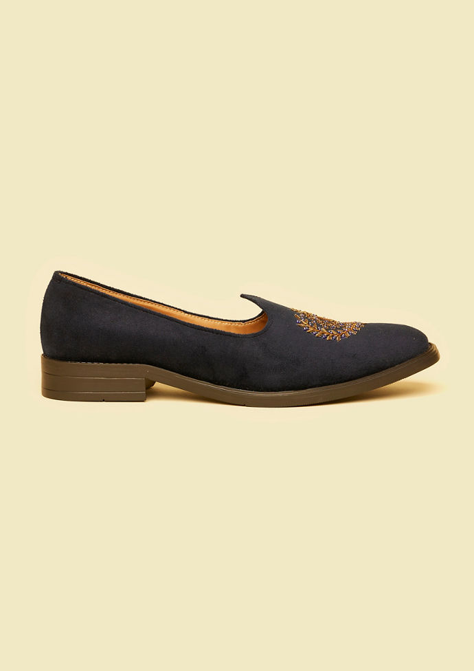 Twamev Men Blue Velvet Opulence Juti