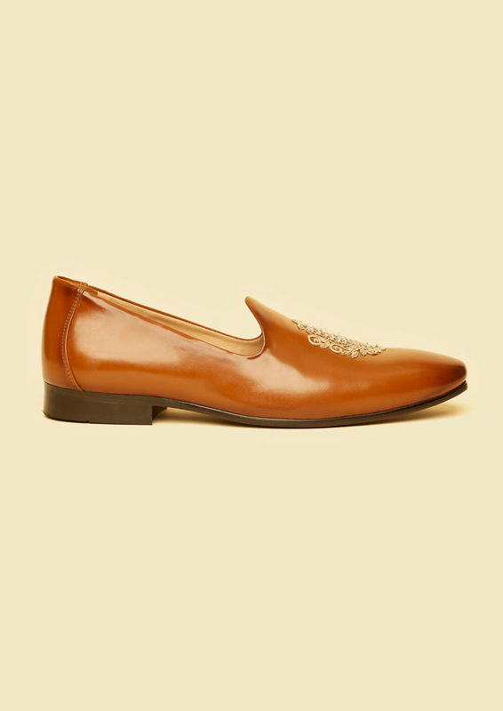 Twamev Men Classic Brown Juti
