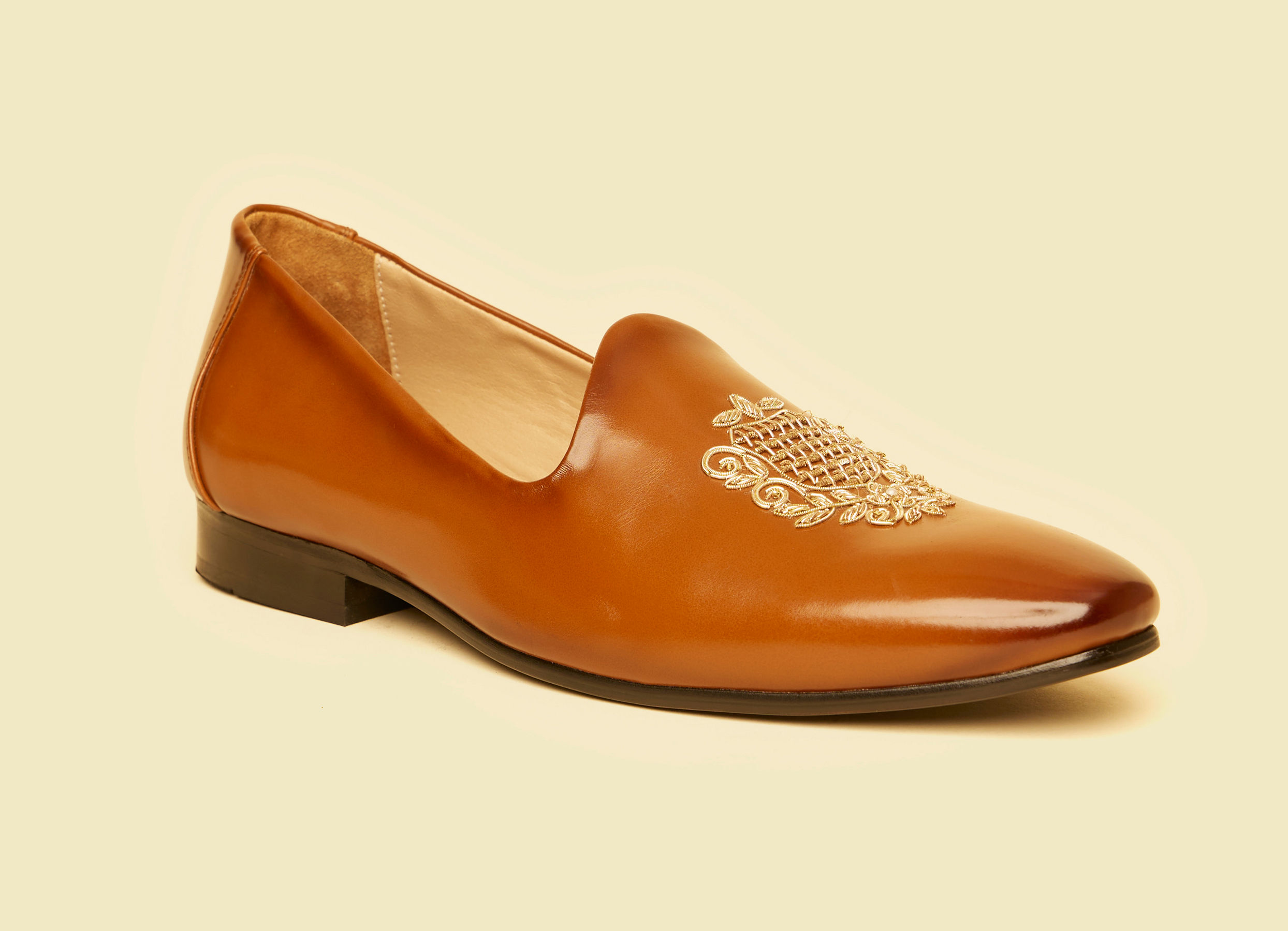 Twamev Men Classic Brown Juti