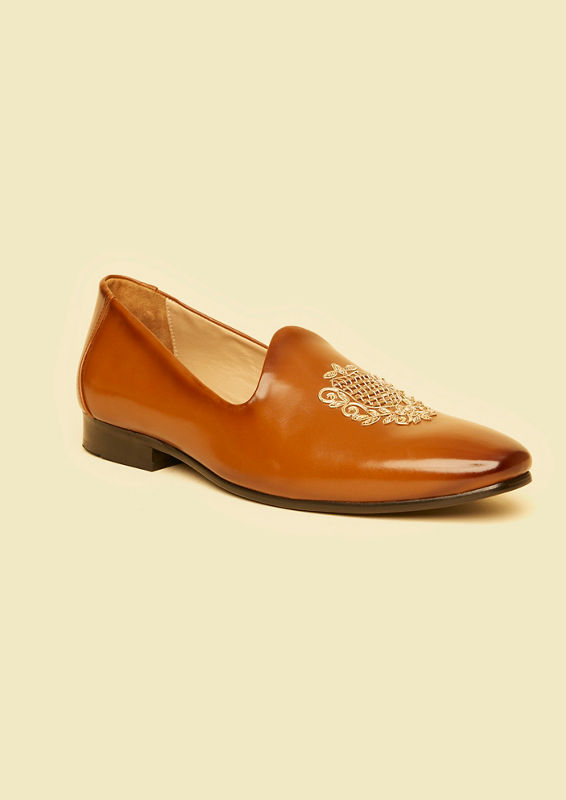 Twamev Men Classic Brown Juti