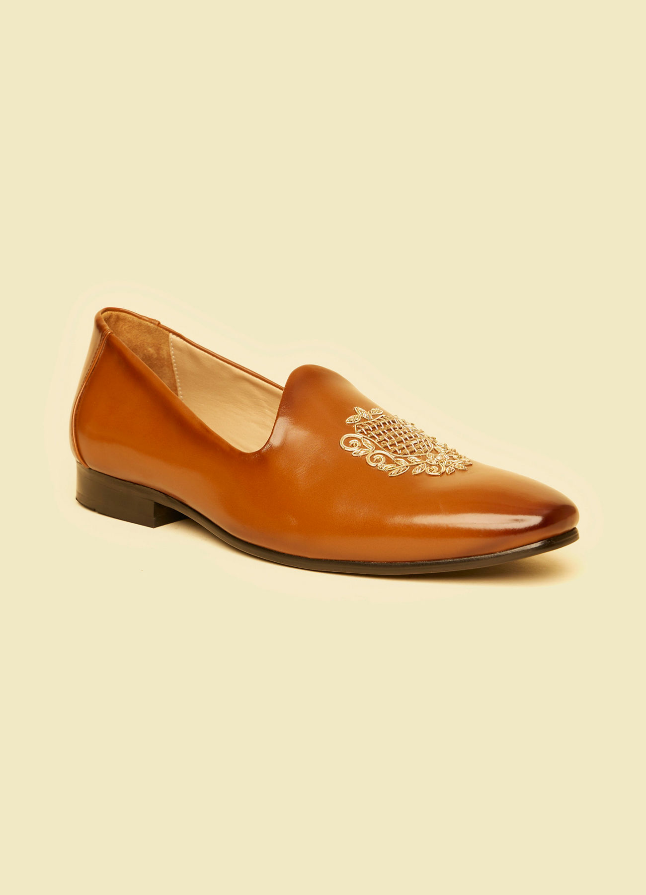 Twamev Men Classic Brown Juti