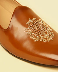 Twamev Men Classic Brown Juti