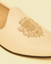 Twamev Men Elegant Beige Juti
